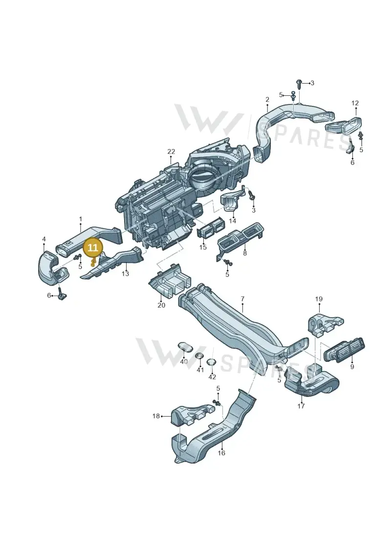 8N8868307 — Audi Q7 qu. 3.0 TDI (2015-2019) diagram 859819100, position 11