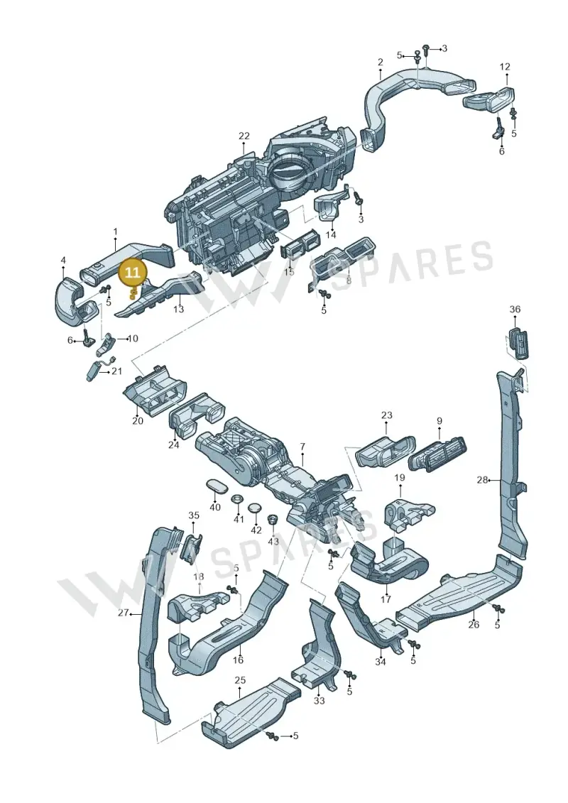 8N8868307 — Audi Q7 qu. 3.0 TDI (2015-2019) diagram 859819140, position 11
