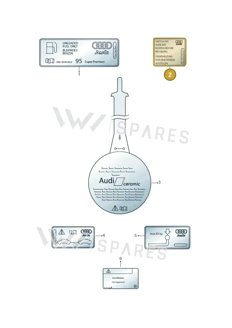 8P0010412S — Audi RS6 Avant (2013-2018) diagram 752010200, position 2