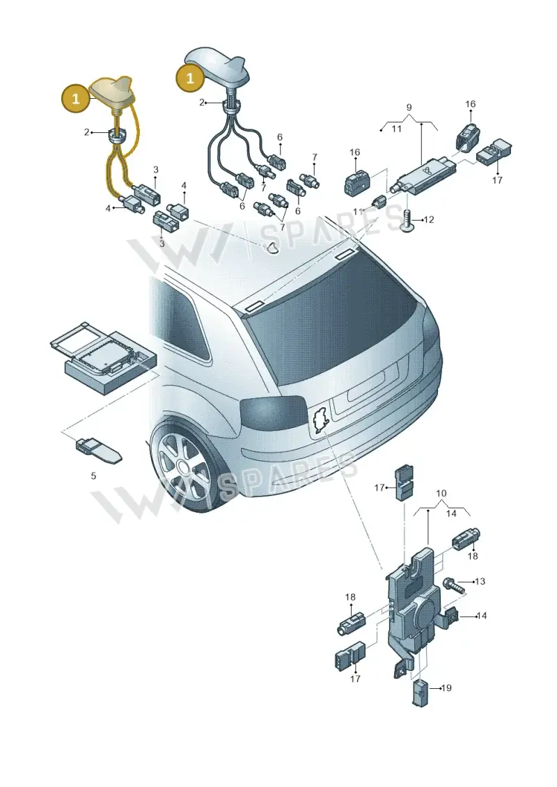 8P0035503L — Audi A3 Sportback (2008-2013) diagram 412035100, position 1