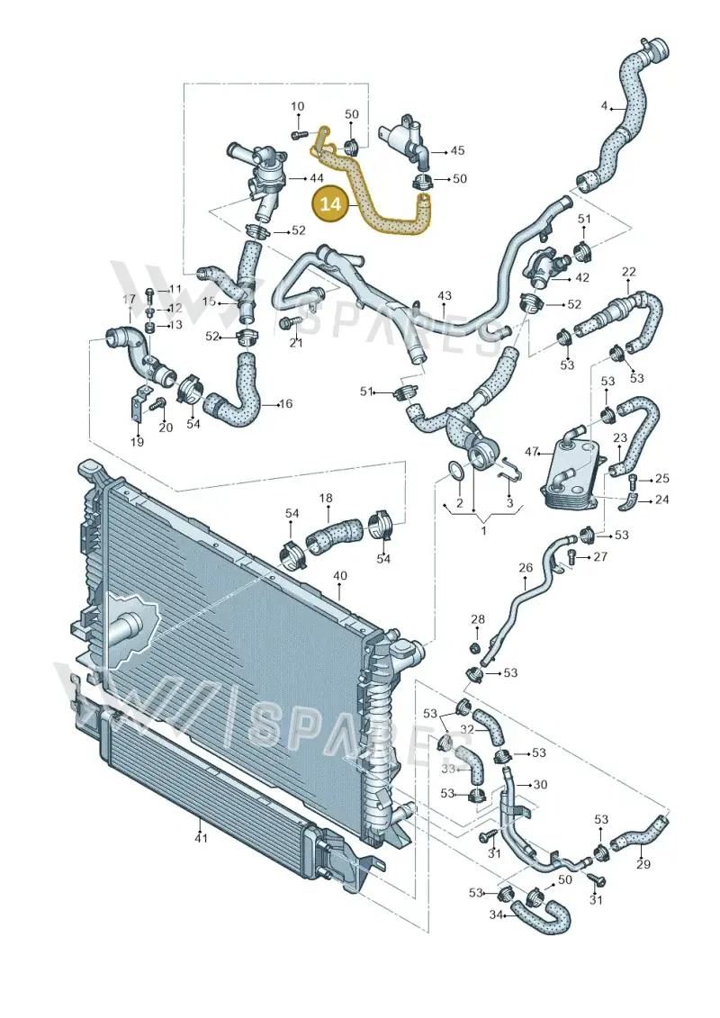 8P0122051A — Audi RSQ3 qu. 2.5 (2013-2018) diagram 764121330, position 14