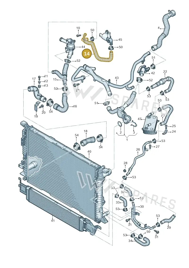 8P0122051 — Audi RSQ3 qu. 2.5 (2013-2018) diagram 764121330, position 14