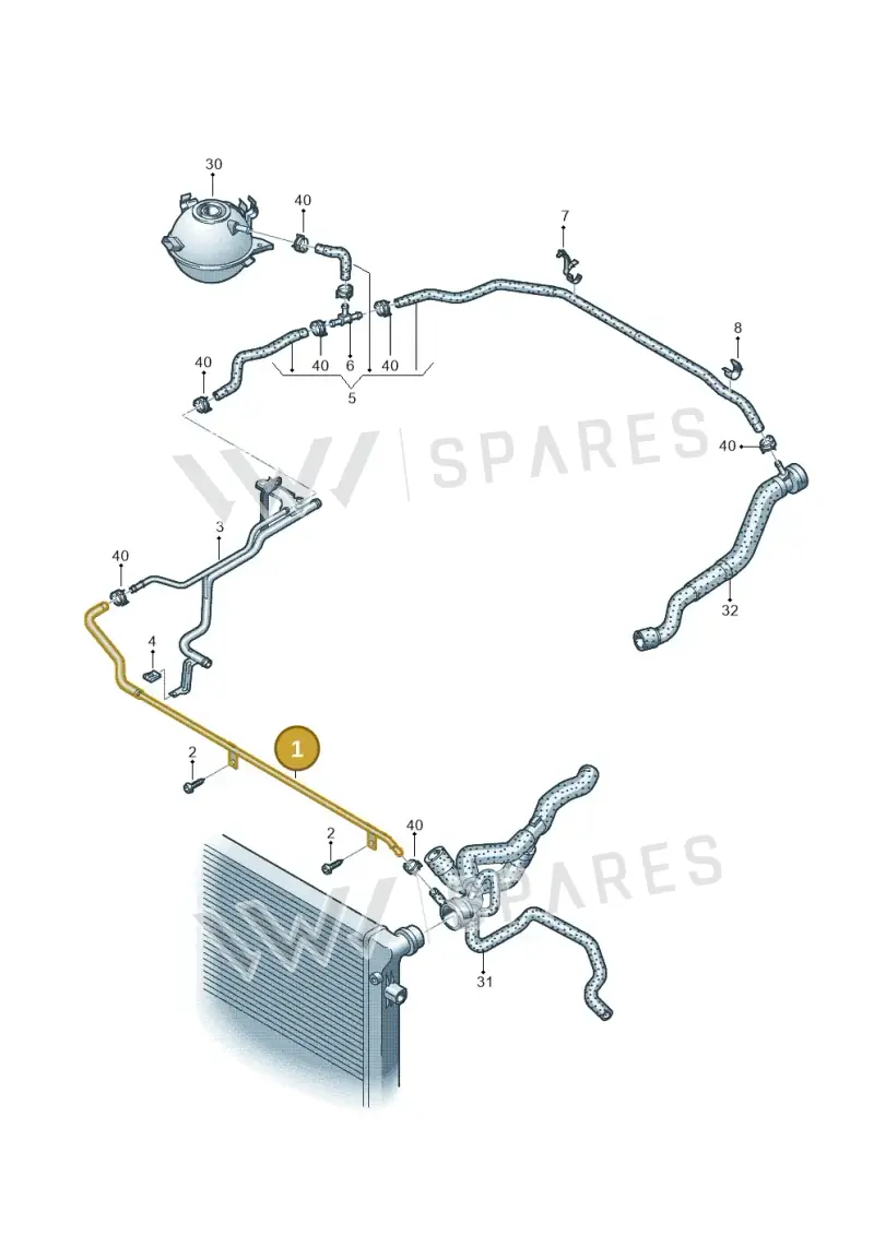8P0122063 — Audi RS3 Sportback (2011-2012) diagram 720121300, position 1