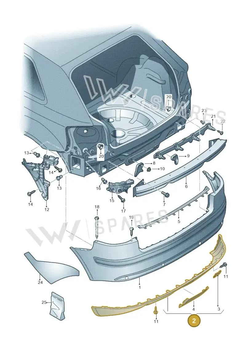 8P0807434L01C — Audi A3 Cab. 2.0 TDI (2007-2013) diagram 412807500, position 2