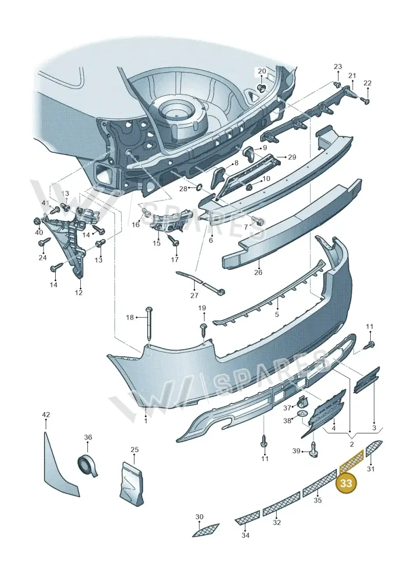 8P080782401C — Audi A3 Sportback (2008-2013) diagram 646807600, position 33