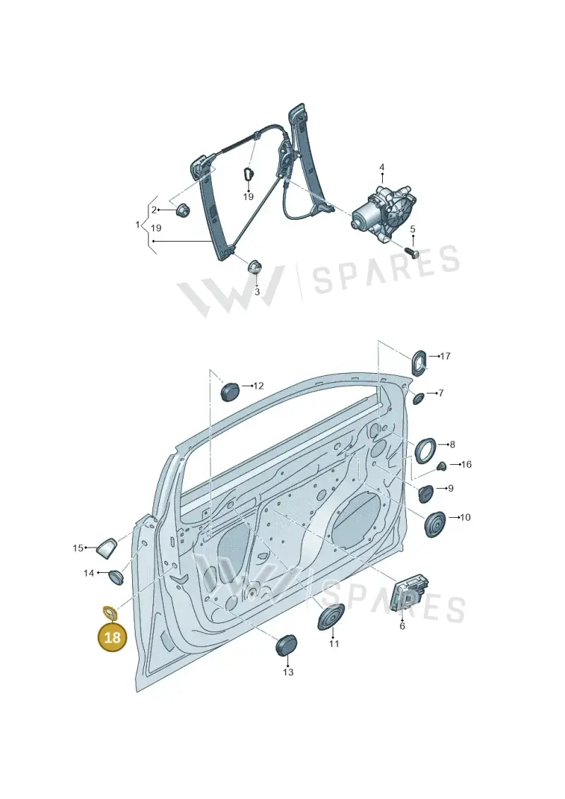 8P0837111B — Audi RS4 Avant (2017-) diagram 849837600, position 18