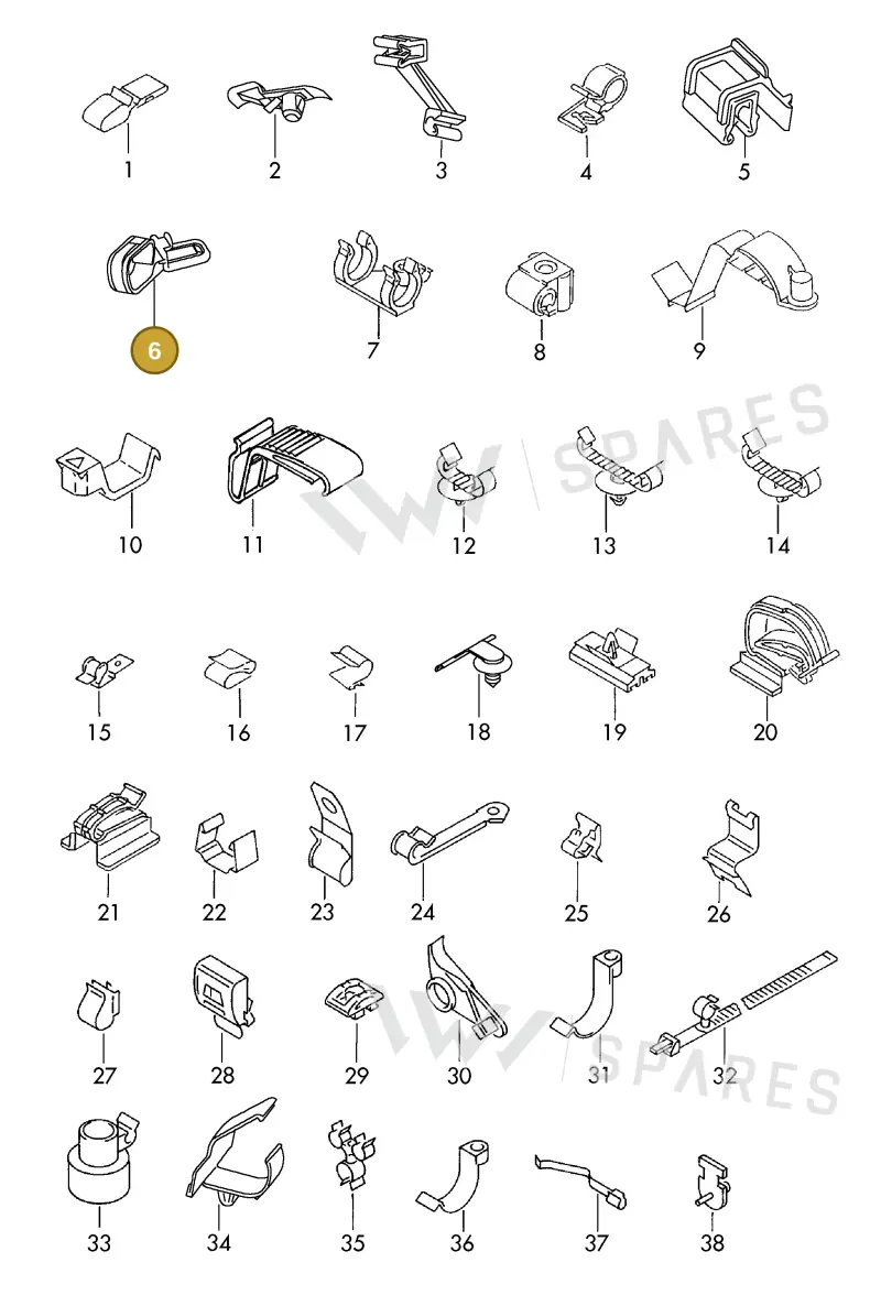 8P0971848E — SEAT 1J0 platform diagram 198977040, position 6