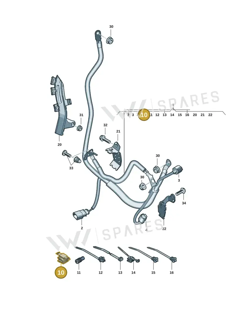 8P0971848L — Audi A5 Limo 2.0 (2024-) diagram 8wk972050, position 10