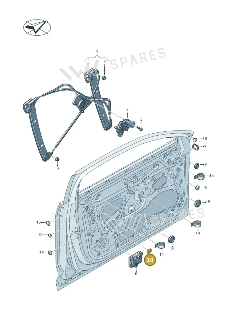 8P4837798 — Audi RS6 Avant (2019-) diagram 430837060, position 10