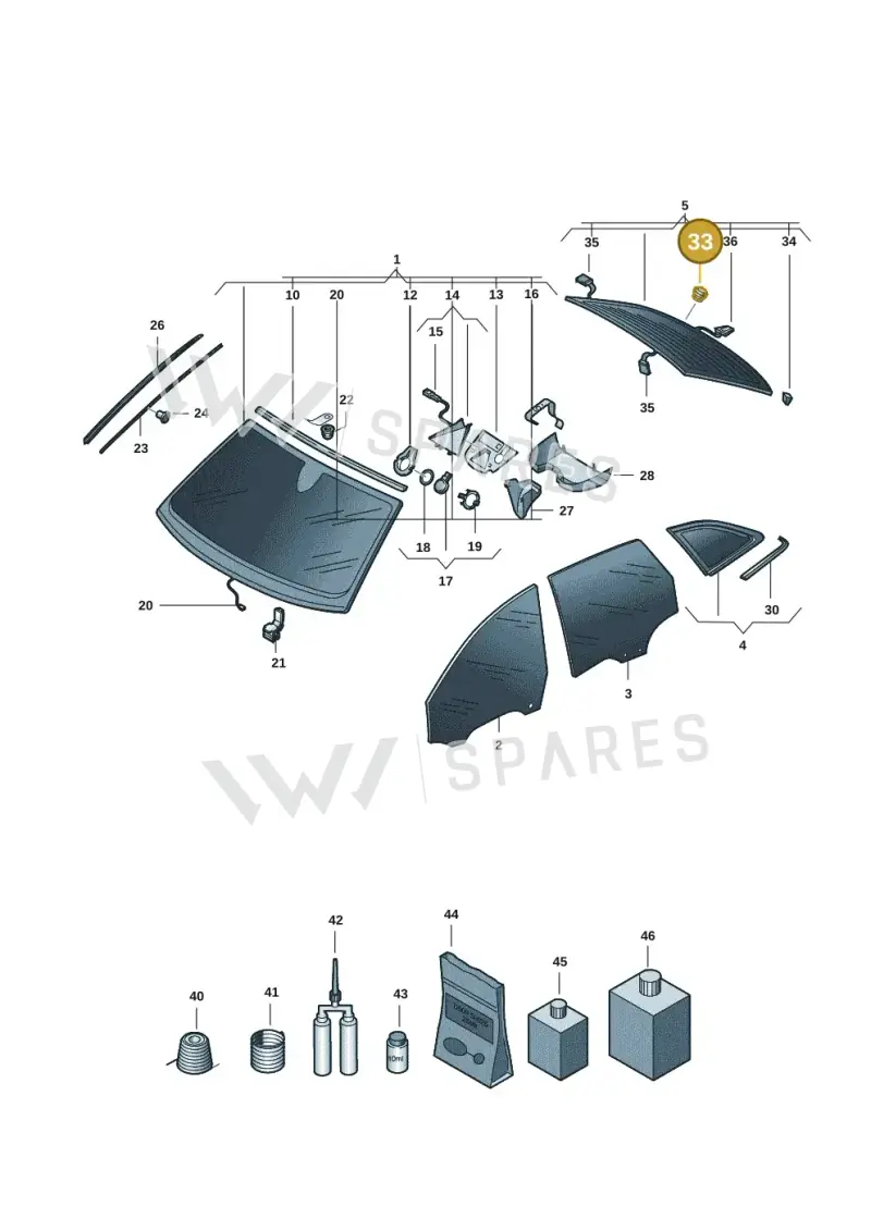 8P4955758A — Audi A5 Avant 2.0 (2024-) diagram 8wk845000, position 33
