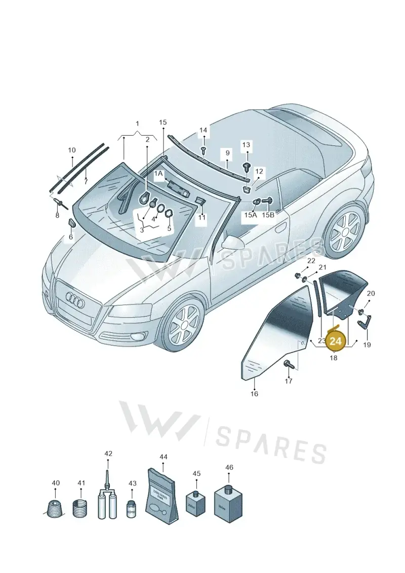 8P7837175 — Audi A3 Cab. 2.0 TDI (2007-2013) diagram 642845000, position 24