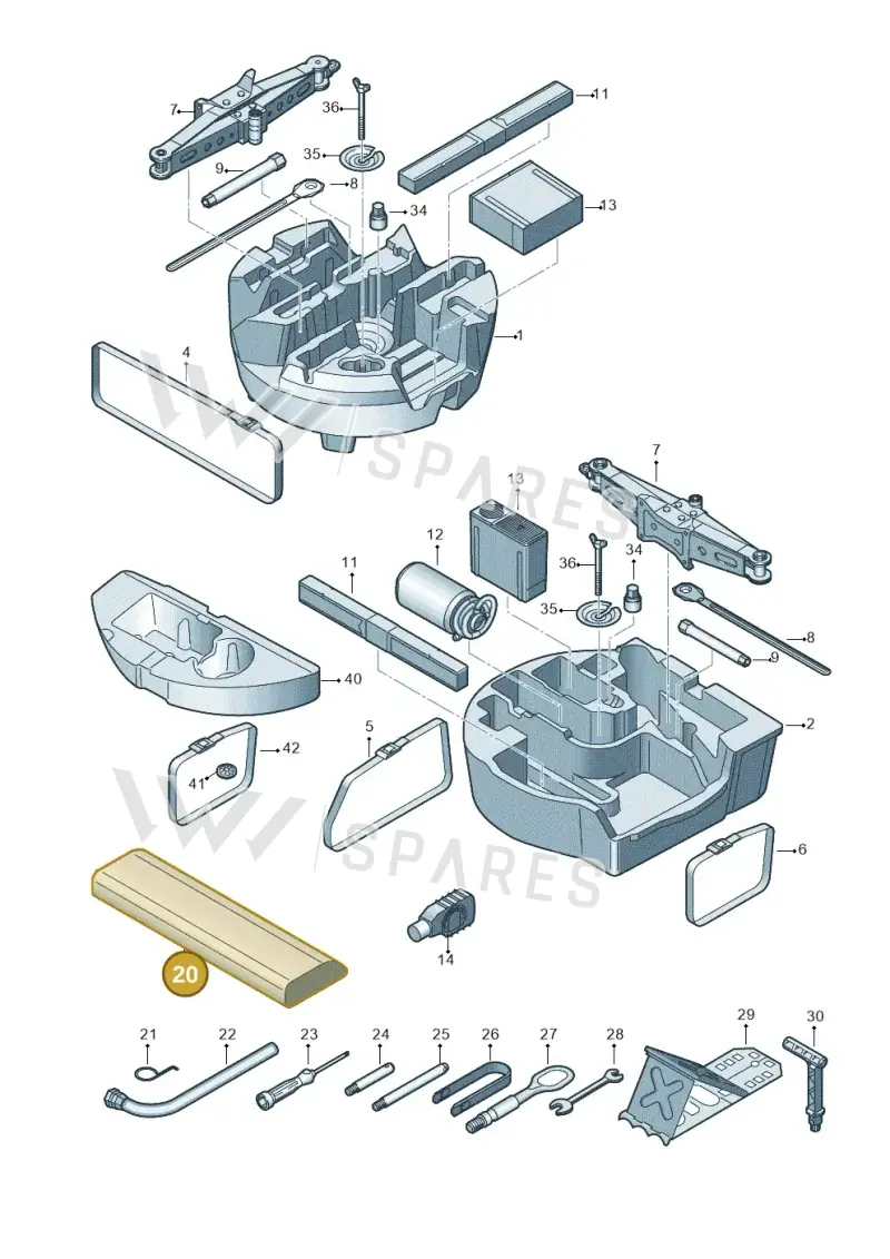 8R0012115A — Audi RS Q8 Quattro (2019-) diagram 429011100, position 20