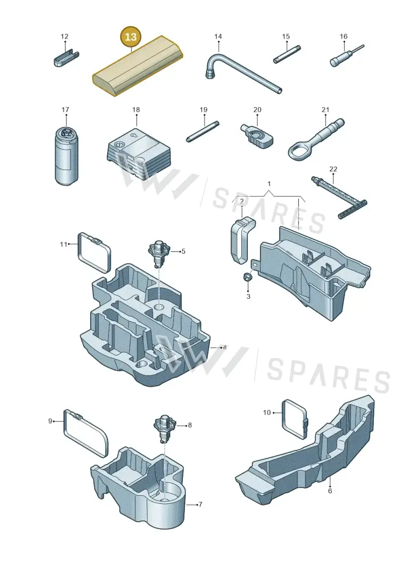 8R0012115A — Audi RS6 Avant (2019-) diagram 537011100, position 13