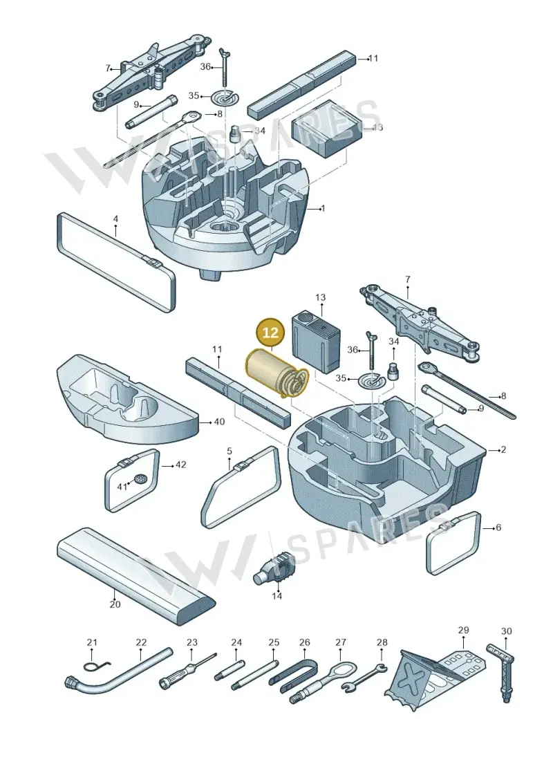 8R0012619A — Audi RS Q8 Quattro (2019-) diagram 429011100, position 12