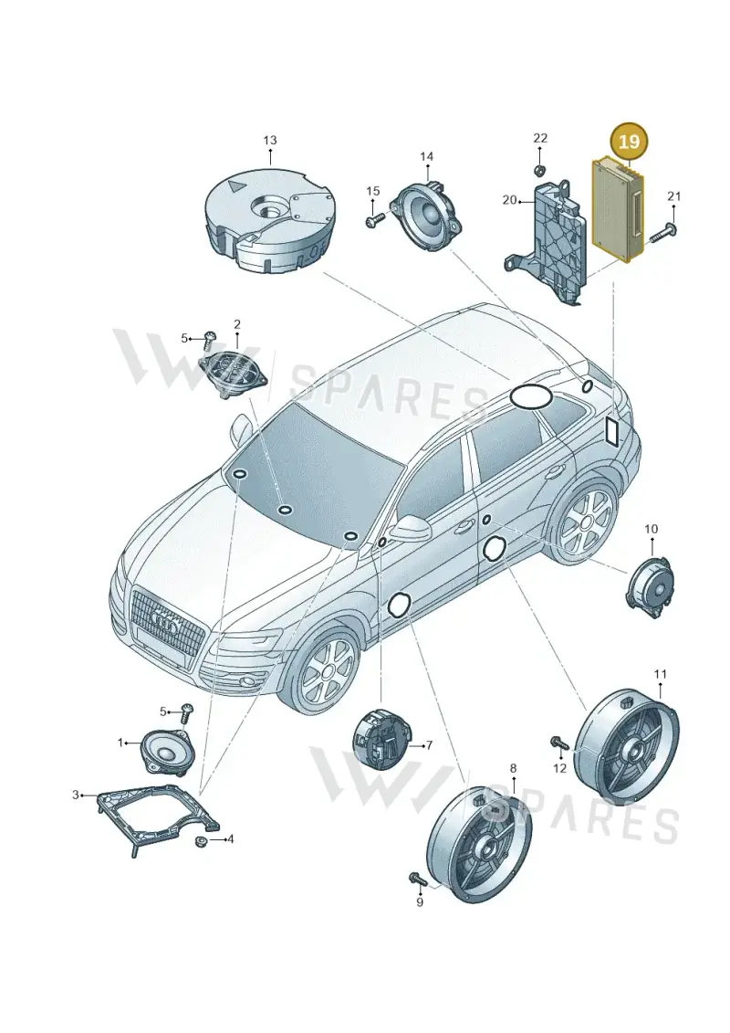 8R0035223F — Audi Q5 (2009-2018) diagram 647035350, position 19