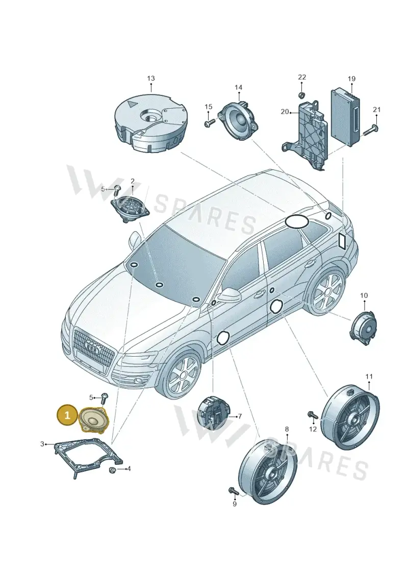 8R0035399 — Audi Q5 qu. 2.0 TDI (2012-2017) diagram 647035350, position 1