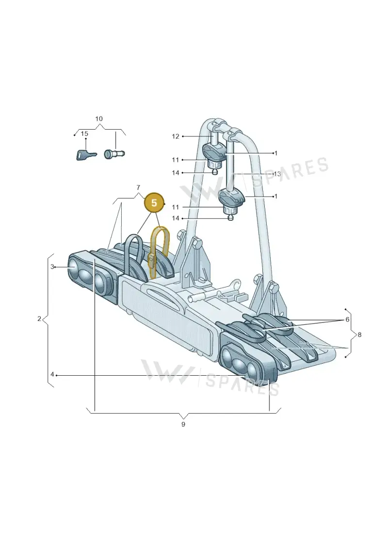 8R0071705 — Audi A7 Sportback (2014-2018) diagram 778071660, position 5