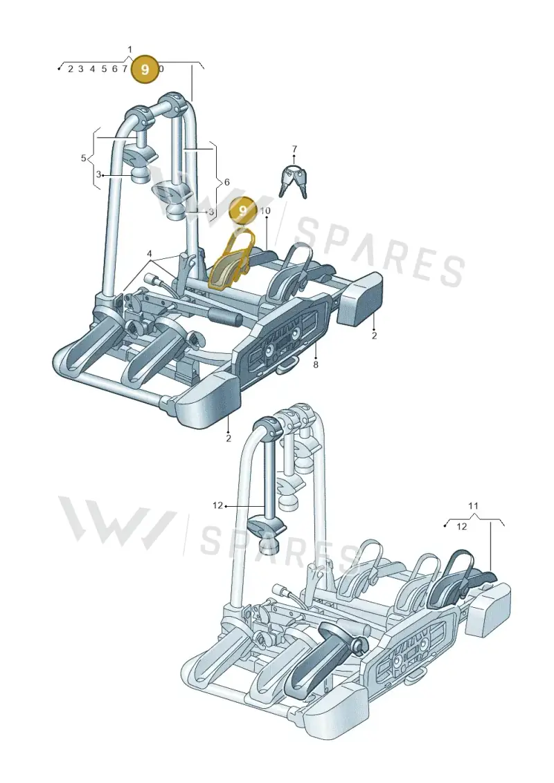 8R0071705A — Audi Q4 Sportback (2021-2025) diagram 430071061, position 9