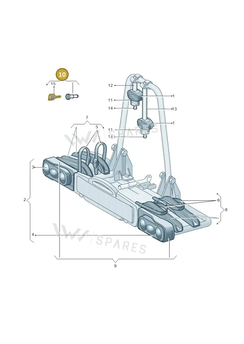 8R0071737A — Audi A7 Sportback (2014-2018) diagram 778071660, position 10