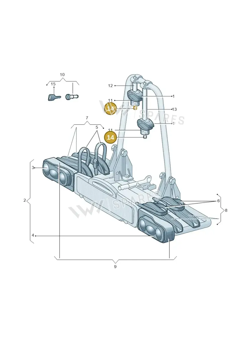 8R0071891B — Audi A7 Sportback (2014-2018) diagram 778071660, position 14