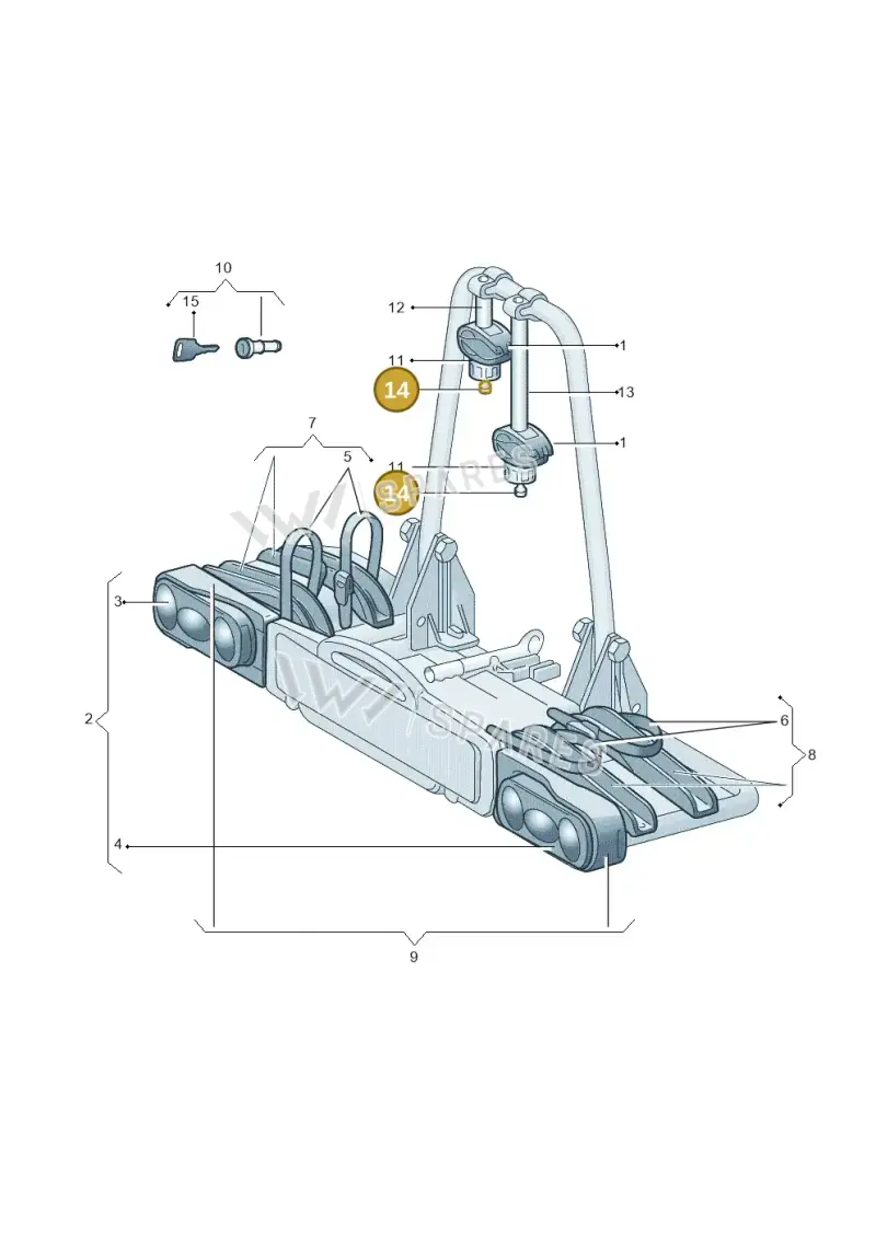 8R0071891C — Audi A7 Sportback (2014-2018) diagram 778071660, position 14
