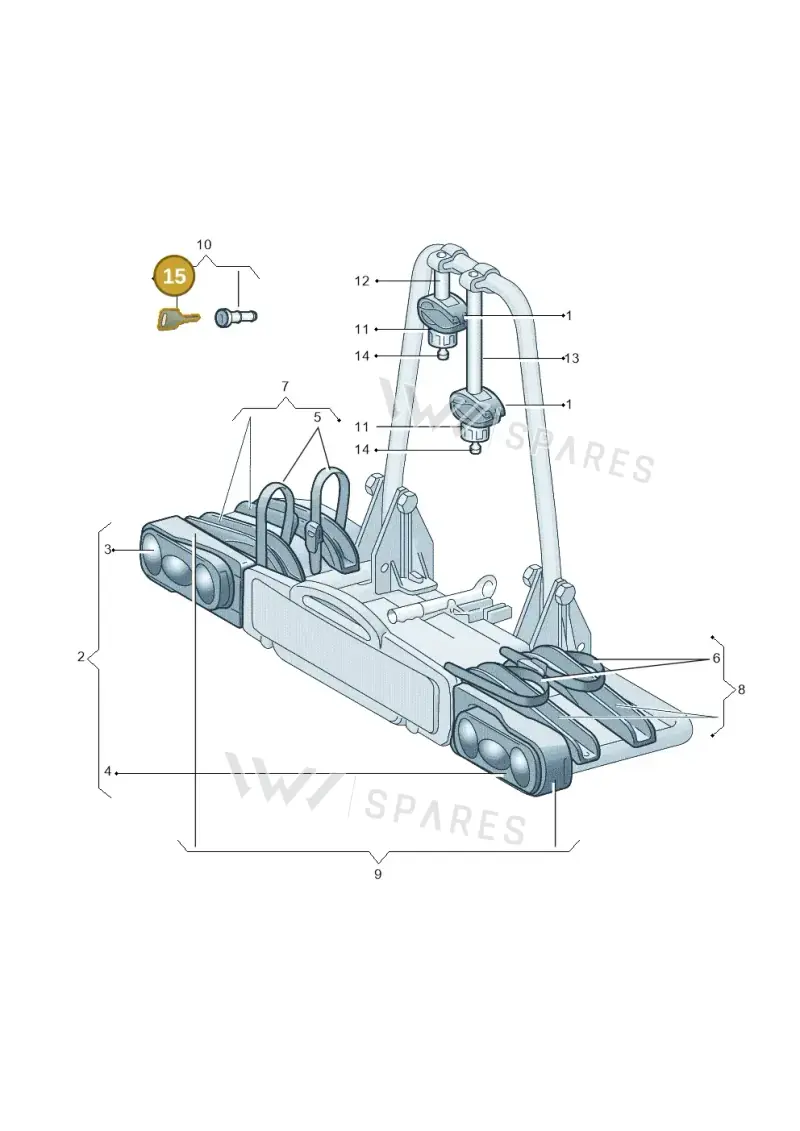 8R0071891F — Audi A7 Sportback (2014-2018) diagram 778071660, position 15