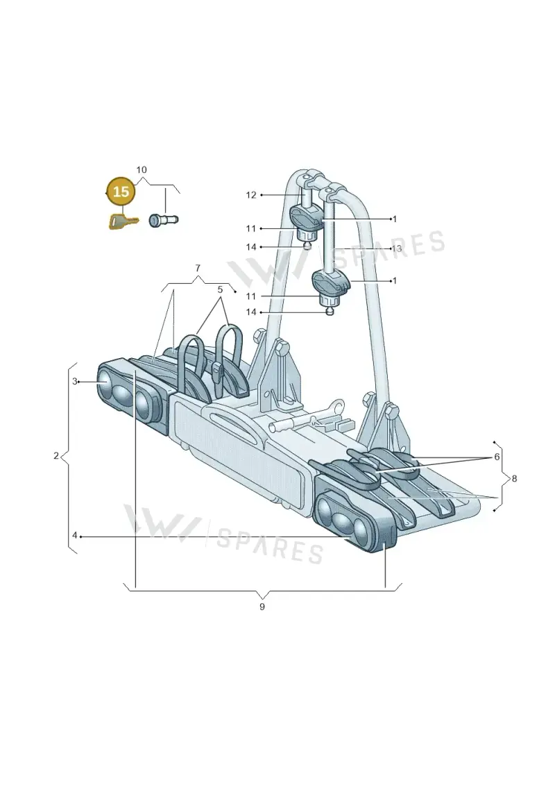 8R0071891N — Audi A7 Sportback (2014-2018) diagram 778071660, position 15