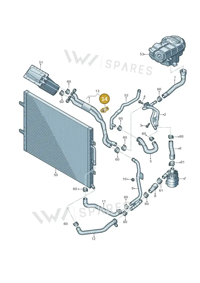 8R0121093 — Audi RS7 Sportback (2013-2018) diagram 758121250, position 14