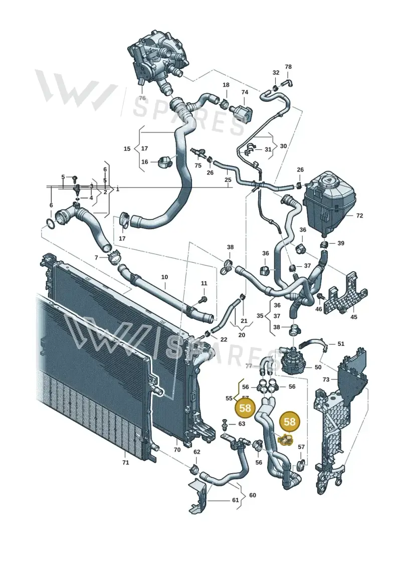 8R0121093 — Audi A5 Limo 2.0 (2024-) diagram 8wk121010, position 58