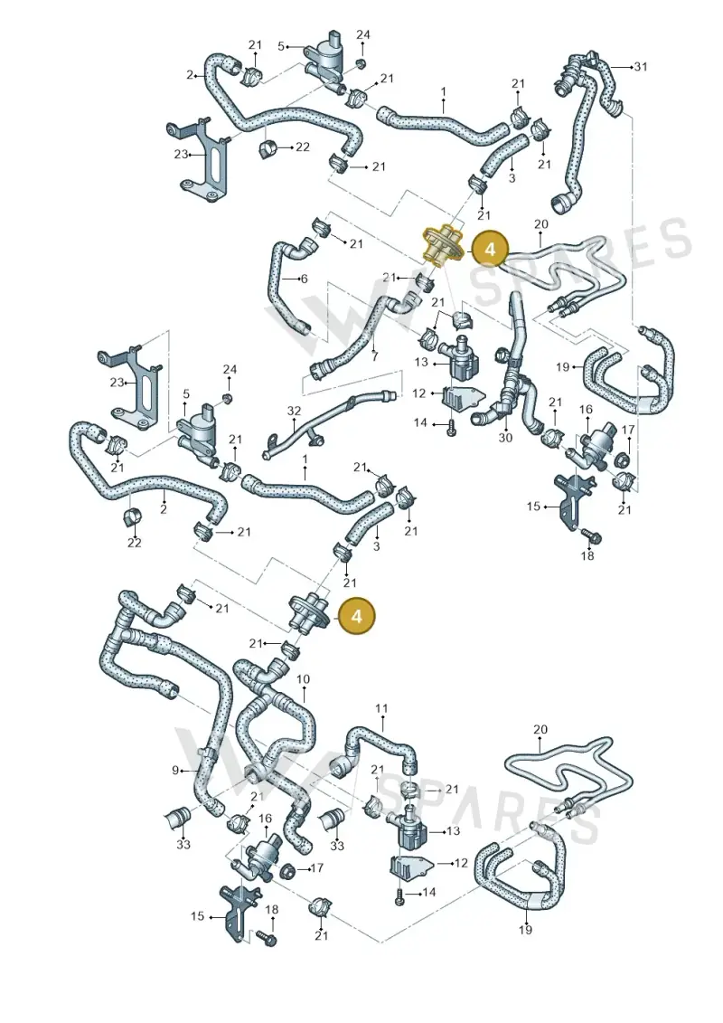 8R0122291 — Audi Q5 qu. 2.0 TDI (2012-2017) diagram 751000040, position 4
