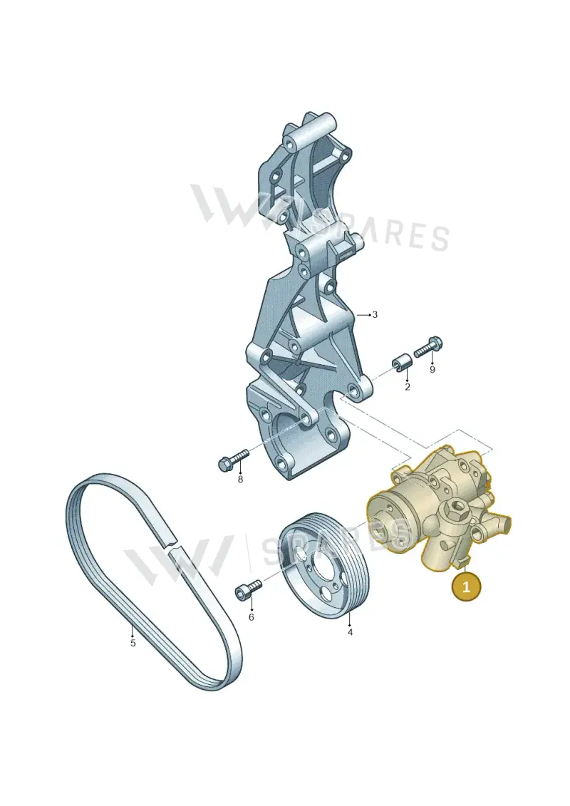 8R0145155D — Audi Q5 qu. 2.0 TDI (2008-2012) diagram 673145250, position 1