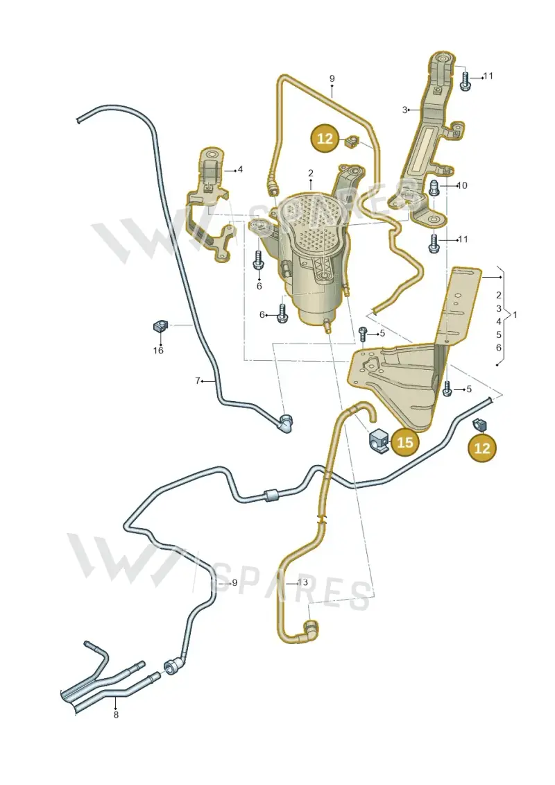 8R0201449J — Audi Q7 (2015-2025) diagram 859201800, position 12+15