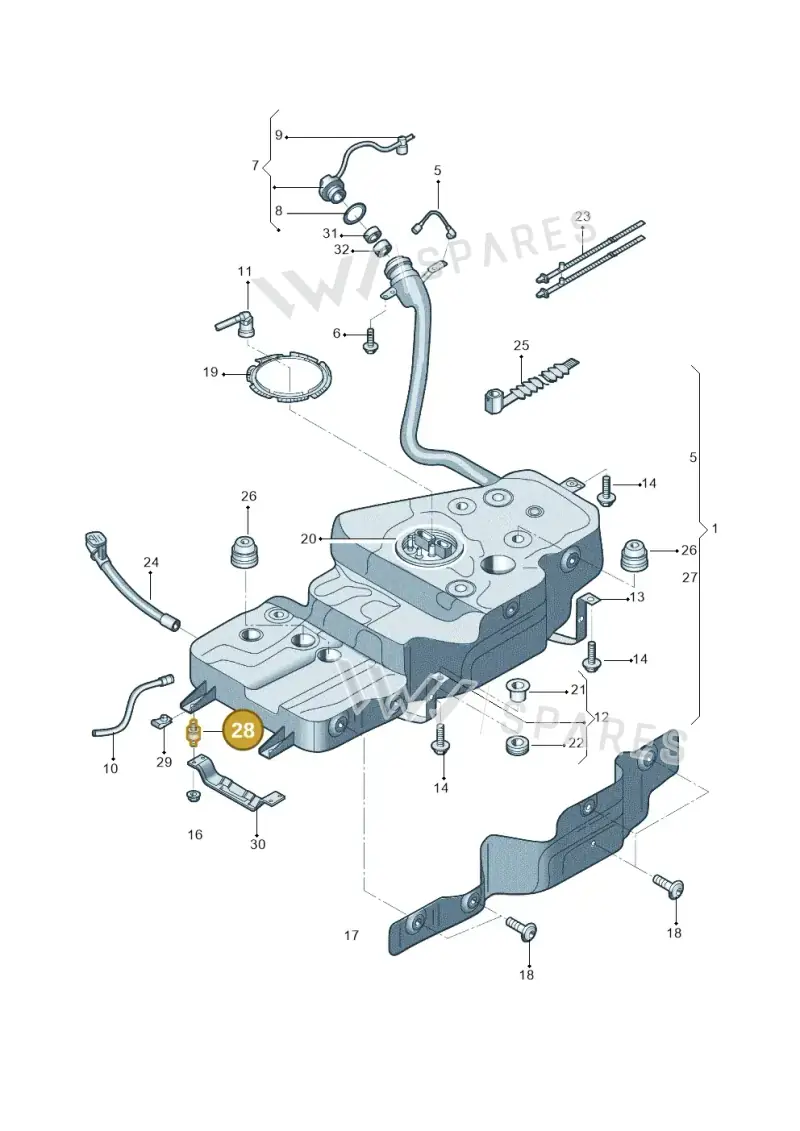 8R0201889 — Audi Q5 (2009-2018) diagram 687201010, position 28