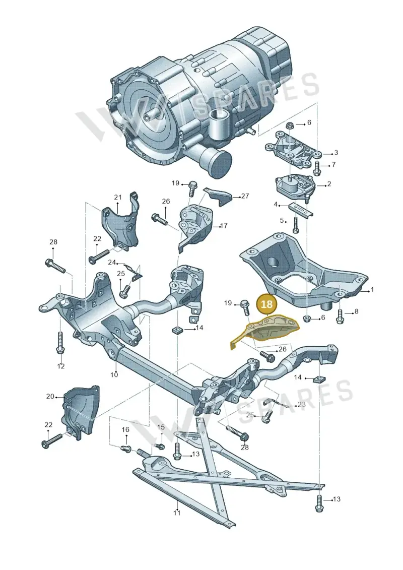 8R0399299 — Audi Q5 qu. 2.0 TDI (2008-2012) diagram 620399600, position 18