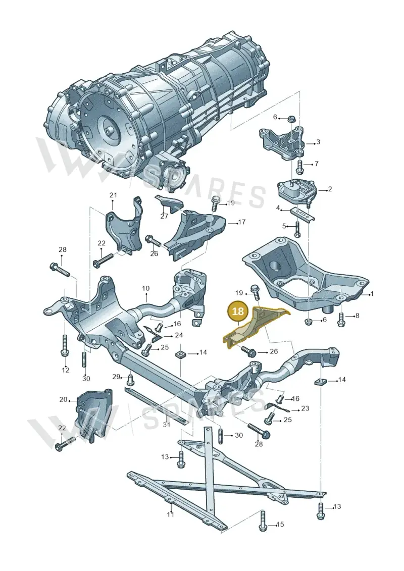 8R0399299 — Audi Q5 qu. 2.0 TDI (2012-2017) diagram 724399200, position 18