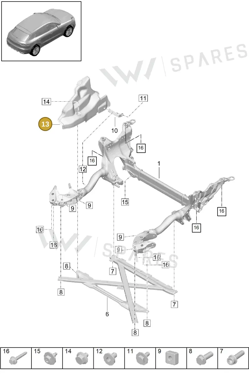 8R0399299 — Porsche Macan (2018-2022) diagram p52401000, position 13