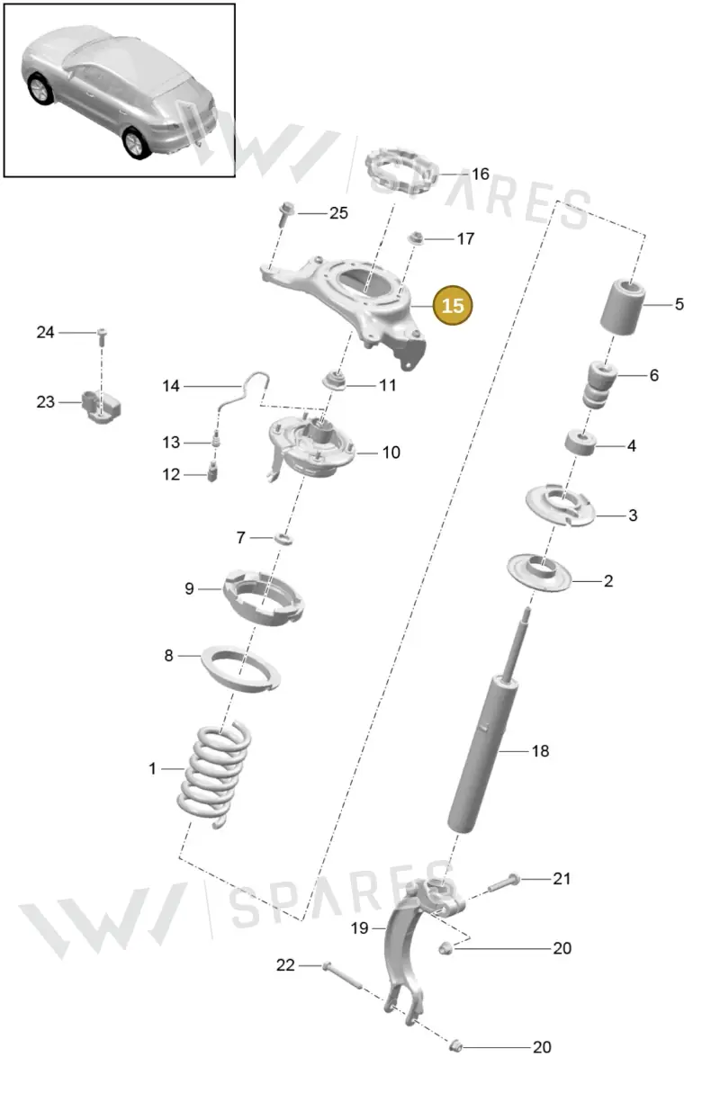 8R0412391A — Porsche Macan (2013-2018) diagram p44402000, position 15