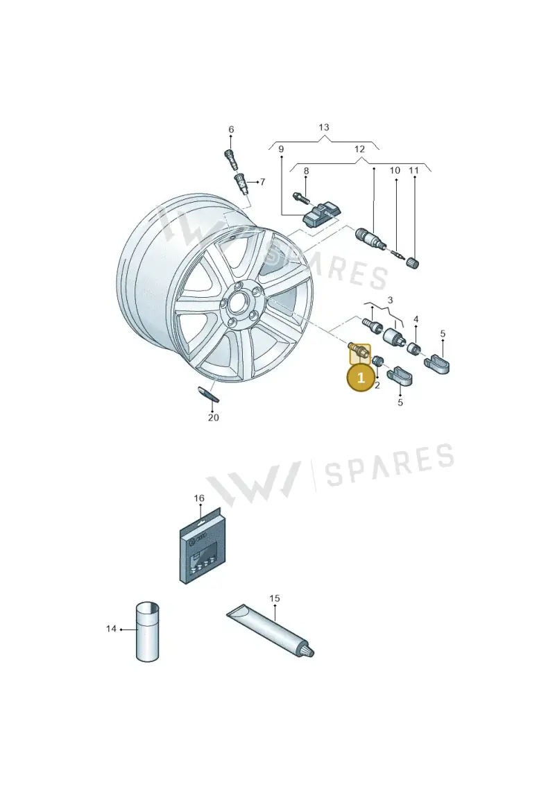 8R0601295 — Audi Q6 e-tron (2023-) diagram 838601200, position 1