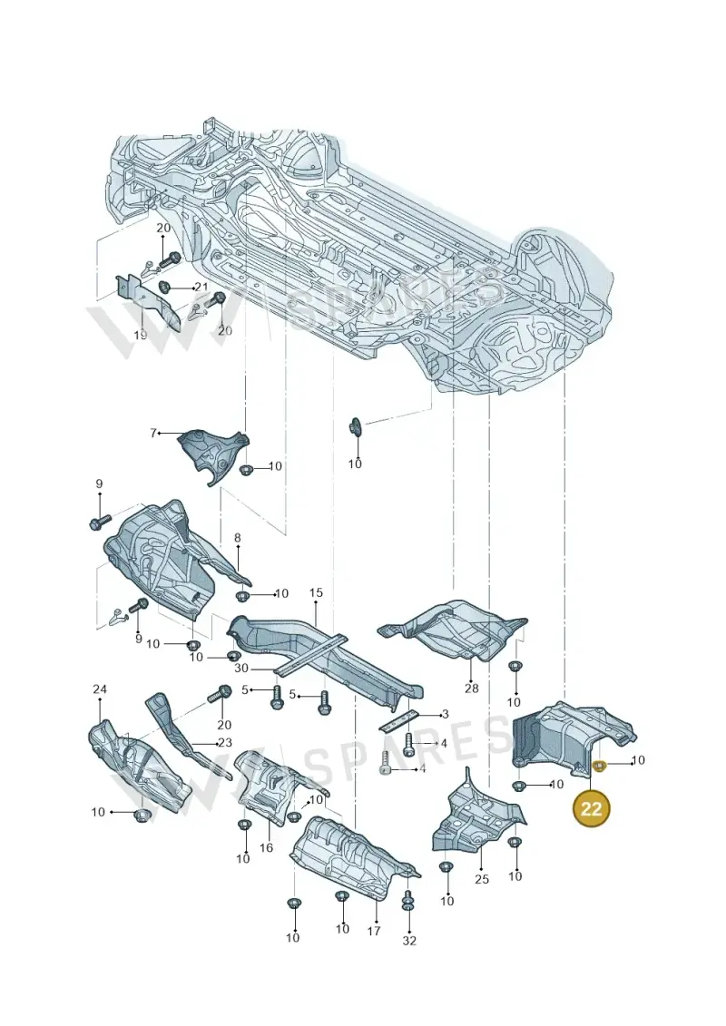 8R0804171B — Audi Q5 qu. 2.0 (2009-2018) diagram 687804000, position 22