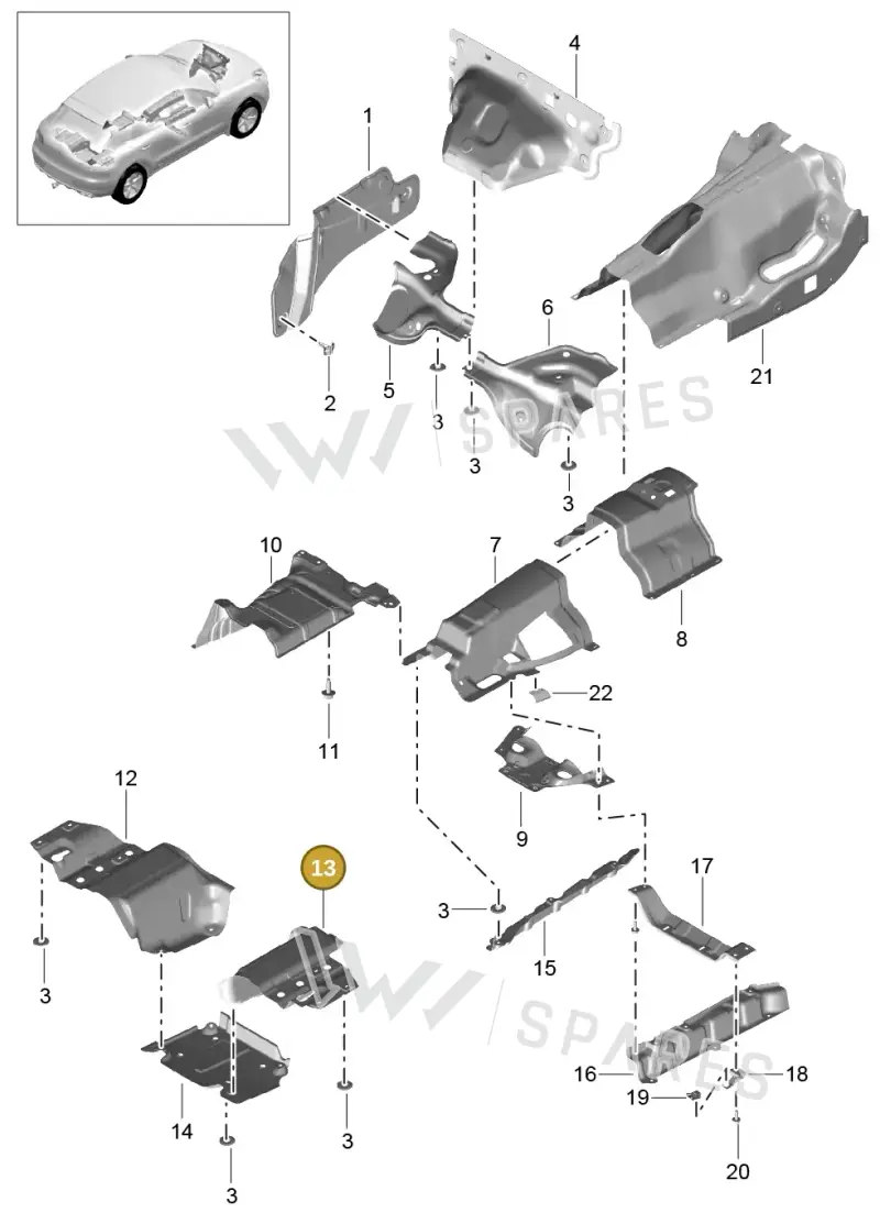 8R0804172D — Porsche Macan (2013-2018) diagram p44801070, position 13