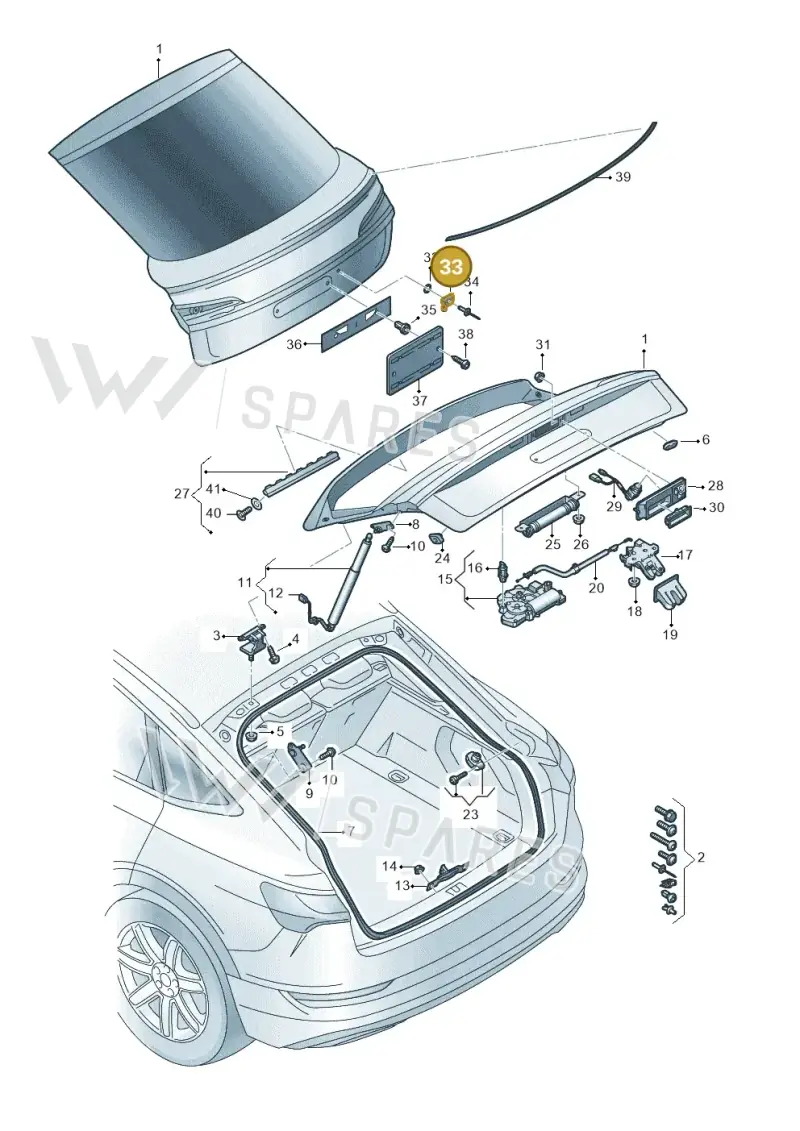 8R0827199 — Audi Q8 e-tron (2018-2020) diagram 586827010, position 33