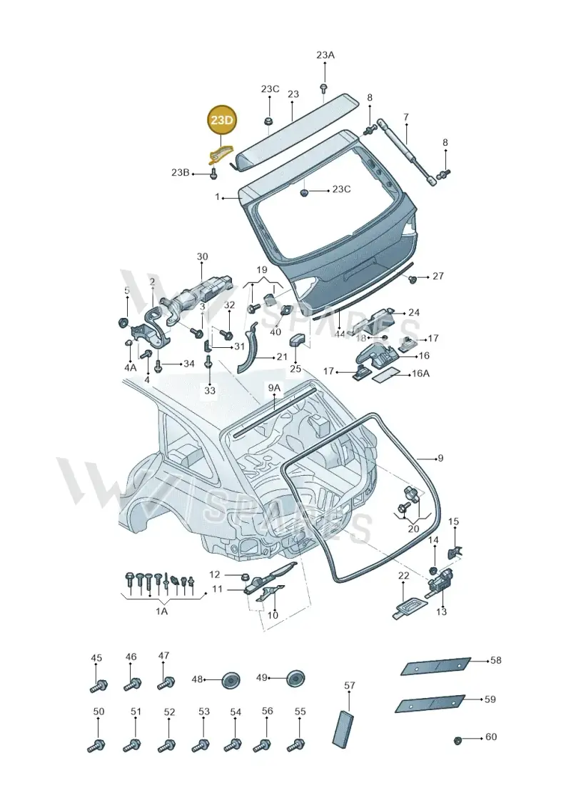 8R082755501C — Audi Q5 (2009-2018) diagram 687827000, position 23D