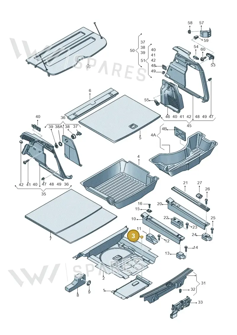8R0839723 — Audi Q5 qu. 2.0 TDI (2012-2017) diagram 751863090, position 3