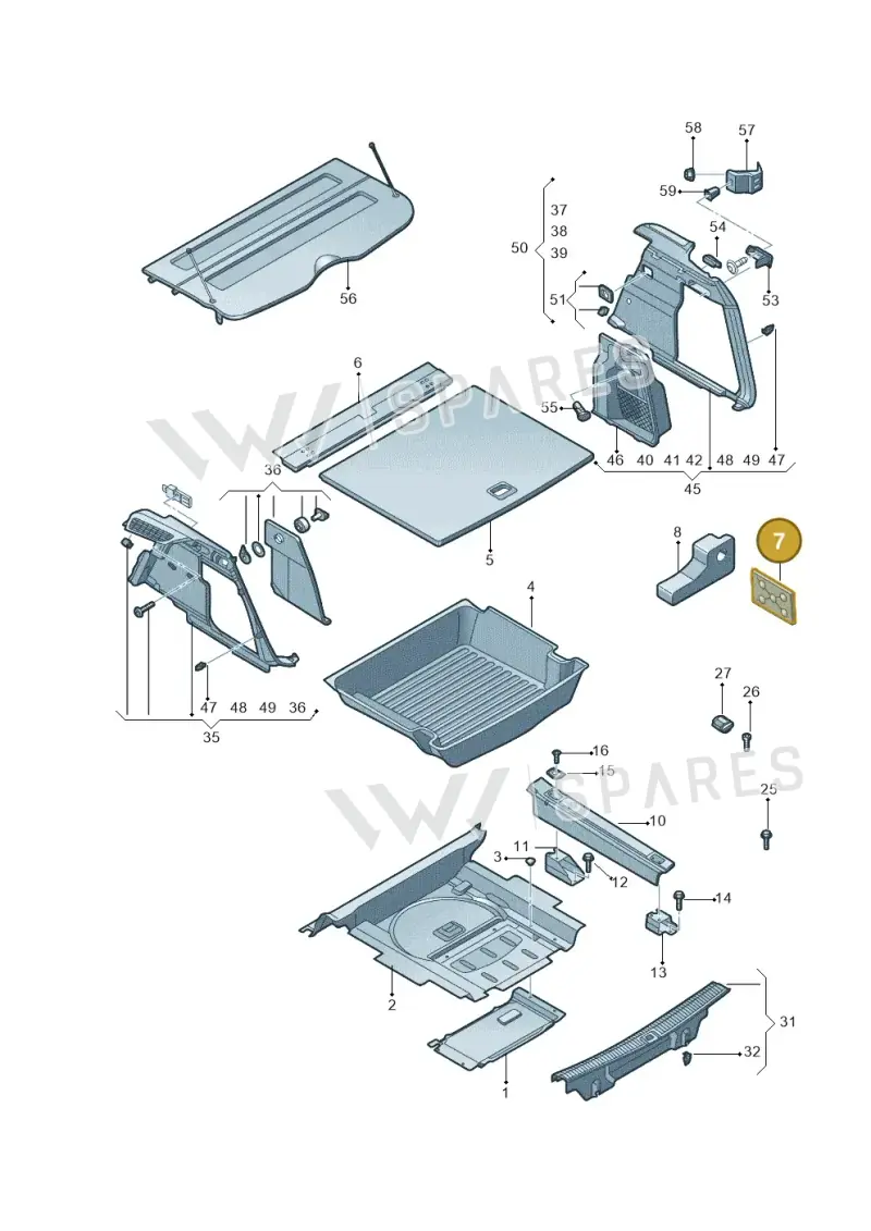 8R086321401C — Audi Q5 (2009-2018) diagram 687863090, position 7