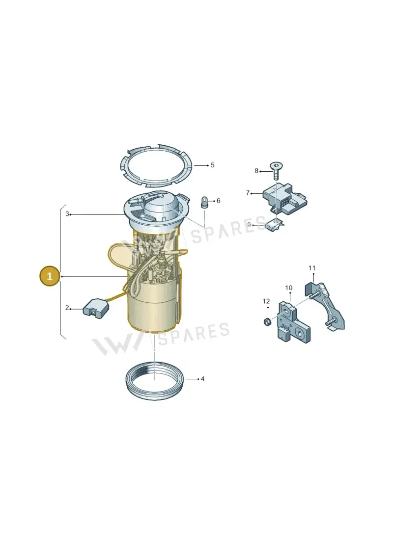 8R0919051G — Audi Q5 qu. 2.0 TDI (2012-2017) diagram 751919300, position 1
