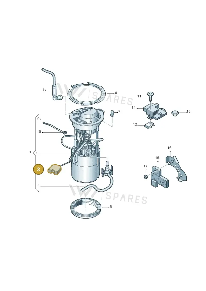 8R0919673F — Audi Q5 (2009-2018) diagram 647919350, position 3