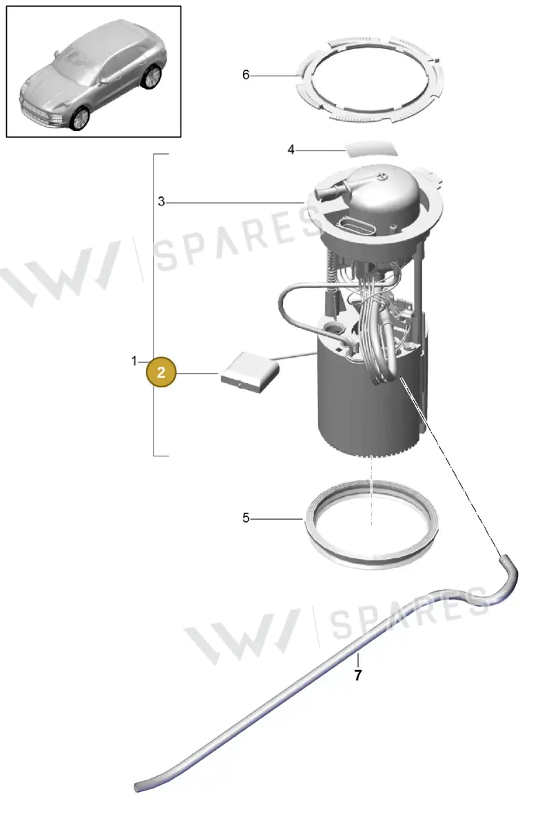 8R0919673F — Porsche Macan GTS (2013-2018) diagram p44201012, position 2