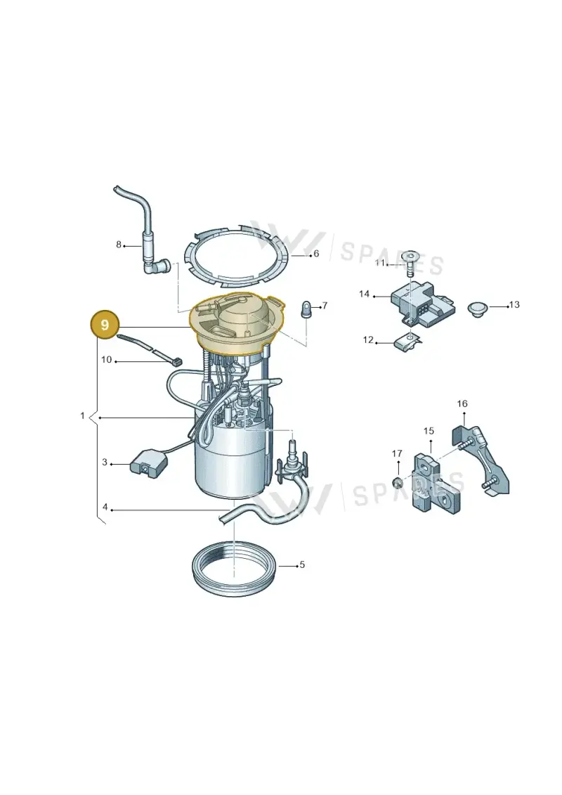 8R0919679E — Audi Q5 (2009-2018) diagram 647919350, position 9