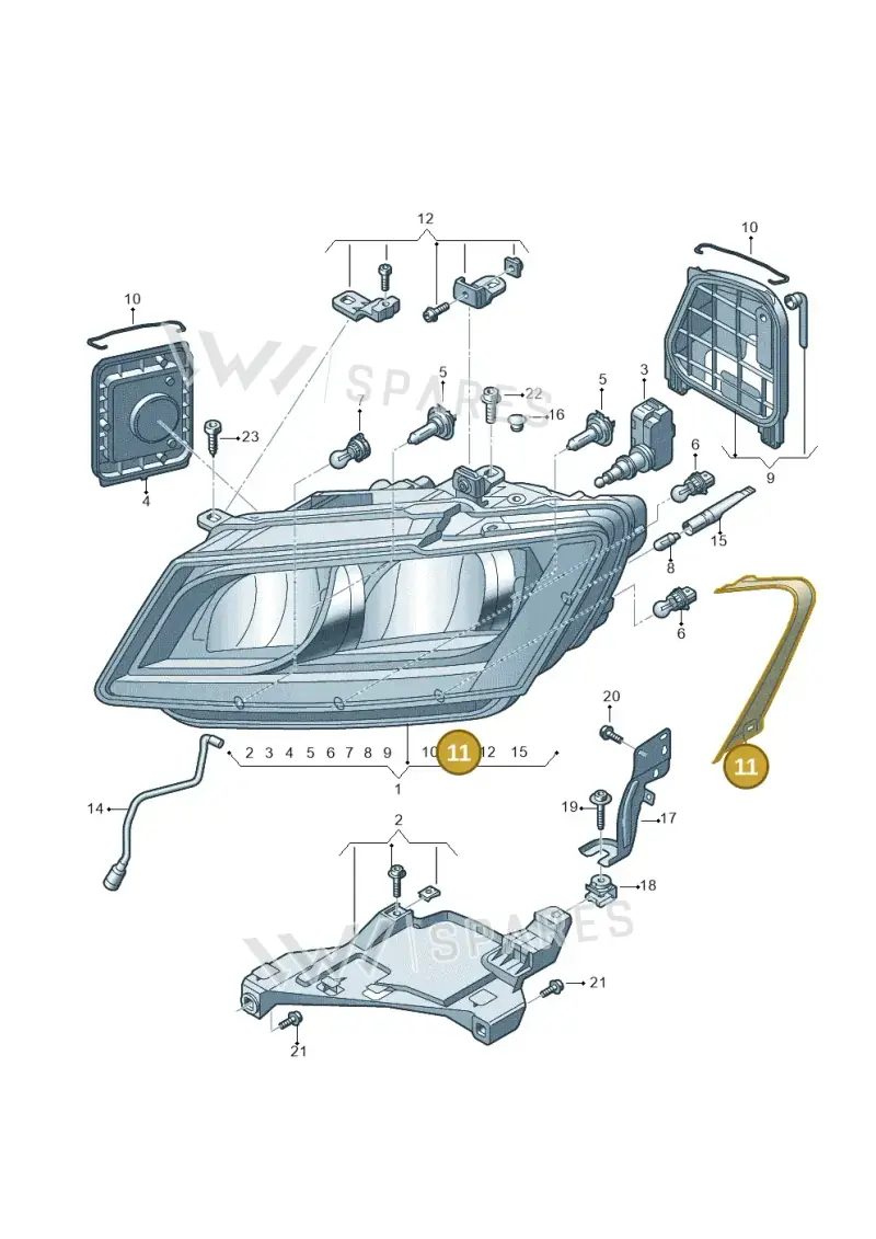 8R0941191A — Audi Q5 qu. 2.0 TDI (2012-2017) diagram 751941000, position 11