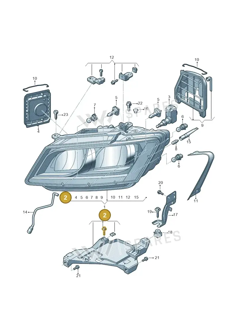8R0941454A — Audi Q5 qu. 2.0 TDI (2012-2017) diagram 751941000, position 2